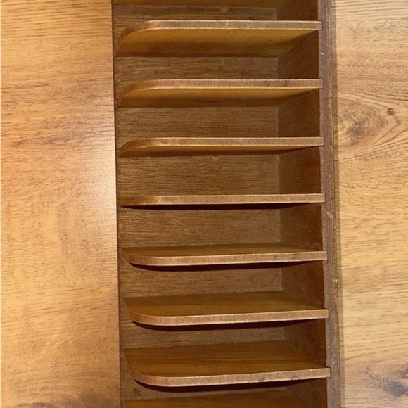 Stry‎ Lenkoff VTG Wooden Receipt Organizer Sorter Laundry Tag File Cabinet Wood - Picture 5 of 11